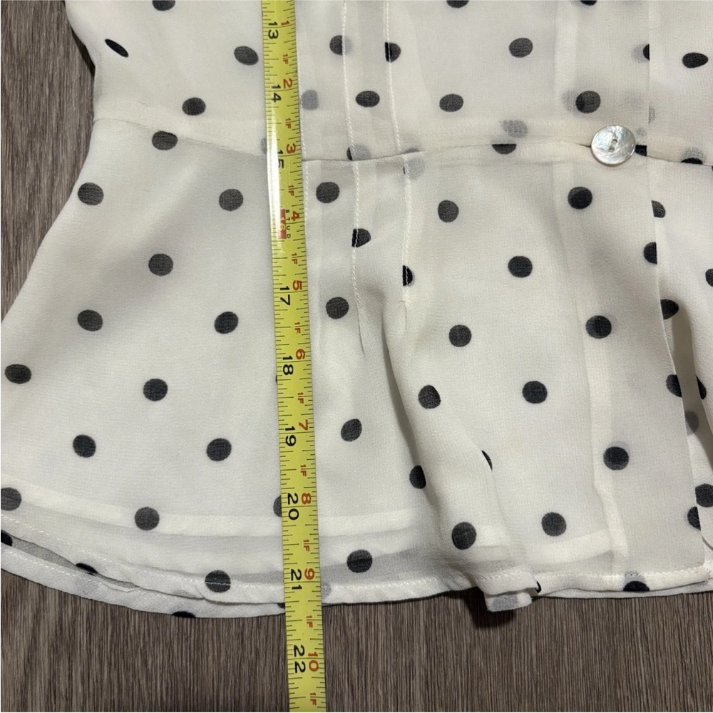 Wilfred White And Black Polka Dot Top - Picture 10 of 10